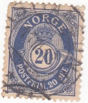 Stamps Norway -  escudo y corneta
