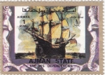 Stamps United Arab Emirates -  velero