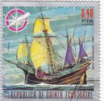 Stamps Equatorial Guinea -  carabela