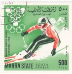 Sellos de Asia - Yemen -  olimpiada Grenoble-68 MAHRA STATE