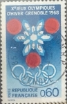 Stamps France -  Intercambio jxn 0,25 usd 60 cents. 1967