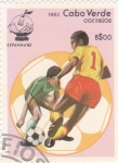 Sellos de Africa - Cabo Verde -  mundial de futbol España-82
