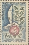 Sellos de Europa - Francia -  Intercambio jxn 0,20 usd 50 cents. 1961
