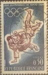 Stamps France -  Intercambio jxn 0,20 usd 50 cents. 1964
