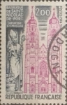 Stamps France -  Intercambio 0,30 usd 2 francos 1974
