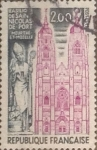 Stamps France -  Intercambio m1b 0,30 usd 2 francos 1974