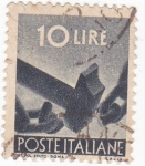 Stamps Italy -  martillo rompiendo cadena