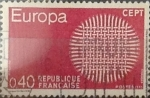 Stamps France -  Intercambio jcxs 0,20 usd 40 cents. 1970