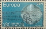 Stamps France -  Intercambio jcxs 0,20 usd 80 cents. 1970