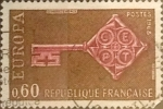 Stamps : Europe : France :  Intercambio jcxs 0,30 usd 60 cents. 1968