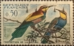 Stamps France -  Intercambio jxn 0,25 usd 50 cents. 1960