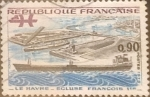 Stamps France -  Intercambio jxn 0,20 usd 90 cents. 1973