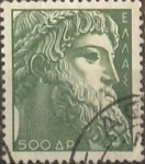 Stamps Greece -  Intercambio 0,20 usd  500 d. 1954