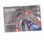 Stamps Spain -  60 años de la organización europea para la investigación nuclear