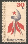 Stamps Czechoslovakia -  2165 - 55 anivº del Partido comunista checoslovaco