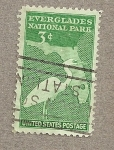 Stamps United States -  Parque Nacional de las Everglades