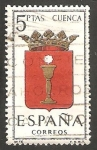 Sellos de Europa - Espa�a -  1484 - Escudo de la provincia de Cuenca