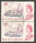 Sellos del Mundo : America : Bahamas : 247 - Elizabeth II, yates