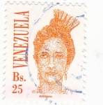 Stamps Venezuela -  ilustración mujer joven