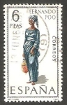 Sellos de Europa - Espa�a -  1843 - Traje típico de Fernando Poo