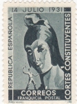 Stamps Spain -  cortes constituyentes (20)