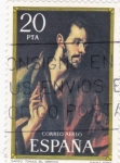 Stamps Spain -  Santo Tomás(El Greco)  (20)