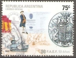 Stamps Argentina -  50th  ANIVERSARIO  DE  LA  FEDERACIÒN  FILATÈLICA  ARGENTINA