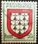 Stamps France -  Escudo de Armas Limousin