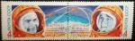 Stamps : Europe : Russia :  Cosmonautas V.F. Bykovsky y V.V. Tereshkova