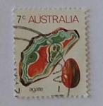 Sellos de Oceania - Australia -  Australia - Agate - 1973