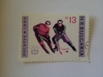 Stamps : Europe : Bulgaria :  Bulgaria - Winter Olympic Games Innsbruck 1964 - ice hockey (13st)