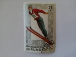 Sellos del Mundo : Africa : Burundi : Burundi - Winter Olympic Games Grenoble 1968 - Ski jumping