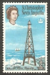 Stamps America - Saint Kitts and Nevis -  St. Christopher-Nevis-Anguilla - 159 - Elizabeth II, y faro de Sombrero