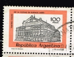 Sellos de America - Argentina -  Teatro colón de la Ciudad de Buenos Aires