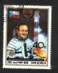 Stamps North Korea -  Cosmonaut Vladimir Remel