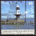 Stamps Germany -  ALEMANIA 2005 Michel 2473 SELLO FARO BRUNSBUTTEL, MOLE 1 LIGHTHOUSE USADO