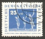 Stamps Germany -  424 - III Encuentros deportivos en Leipzig