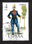 Stamps Spain -  Uniformes Militares