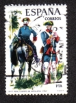 Stamps Spain -  Uniformes Militares