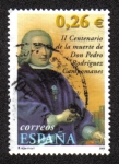 Stamps Spain -  II Centenario de la muerte de  Don Pedro Rodríguez Compomanes
