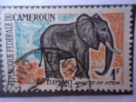 Stamps Cameroon -  Elefante -(Chutes du Ntem)