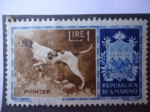 Stamps : Europe : San_Marino :  Pointer - Repubblica di S.Marino.