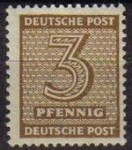 Stamps Germany -  ALEMANIA AÑOS 50 SELLO NUEVO CIFRAS