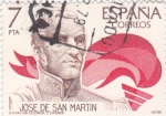 Stamps Spain -  José de San Martín (20)