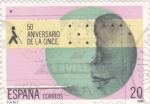 Stamps Spain -  50 aniversario de la Once (20)