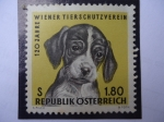 Stamps Austria -  120 jahre Wiener Tierschutzverein - Republik Osterreich.