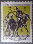 Stamps Austria -  100 jahre Pariser Postkonfernz 1863.1963. Republik Osterreich.