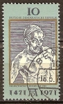 Stamps Germany -   500a nacimiento Aniv de Pedro Durero 1471-1971