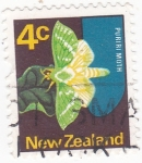 Stamps New Zealand -  mariposa