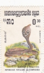 Stamps Cambodia -  serpiente cobra